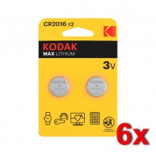 Kodak KCR2016 3V lítium elem gyűjtődobozban, 12db/doboz